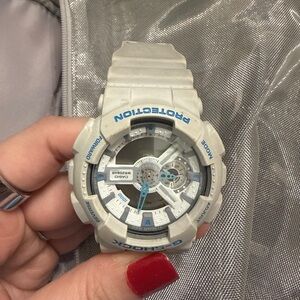 G-Shock White and Blue Men's Watch